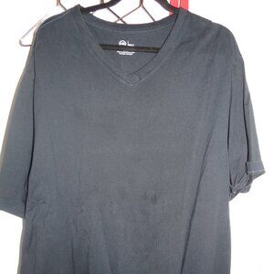 Men's HB by DXL 3XLT Black V-Neck T-Shirt